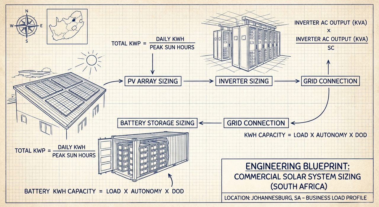How to size a solar system for a South African business
